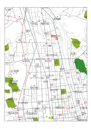 山和不動産|土地|高山市下岡本|地図